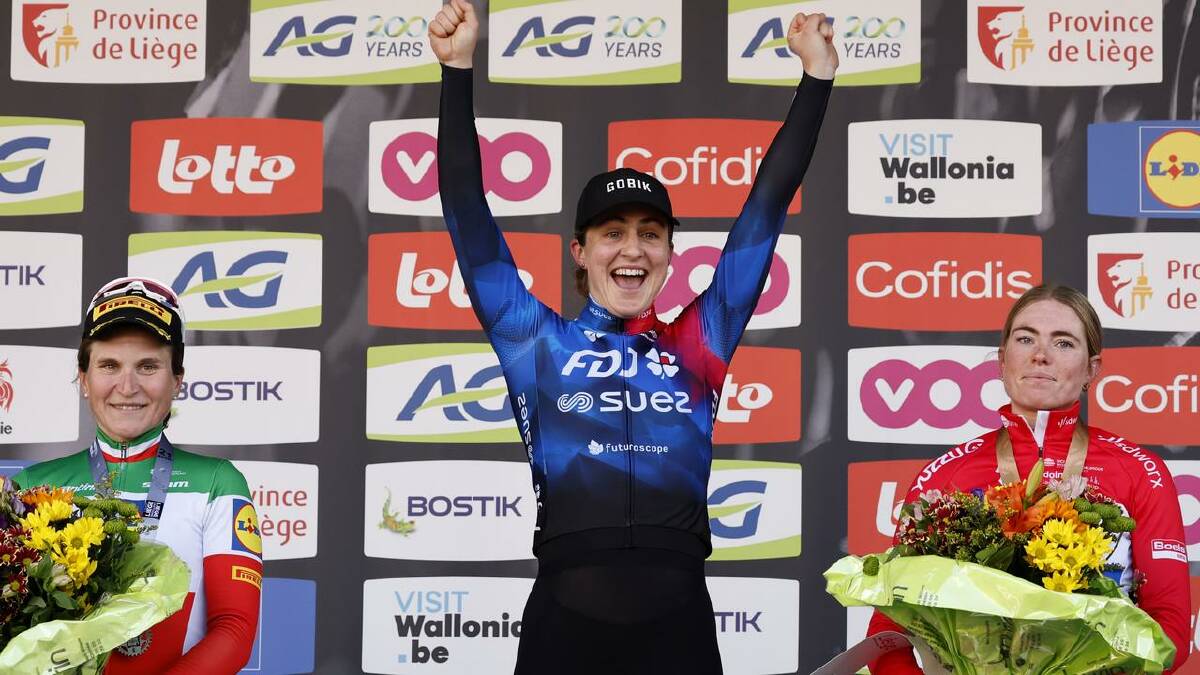 Grace Brown had a massive win earlier this year at the Liege-Bastogne-Liege classic. (AP PHOTO)