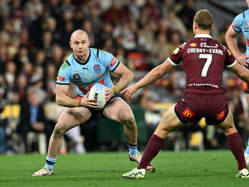 Dylan Edwards could return for the Panthers within a month despite injuring a knee in Origin III. Photo: Darren England/AAP PHOTOS