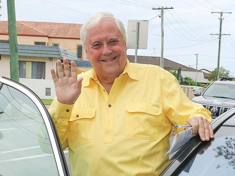 Clive Palmer's $117m gift to the United Australia Party is the most donated to a party in one year. (Glenn Campbell/AAP PHOTOS)