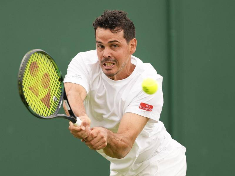 Alex Bolt's amazing Wimbledon journey has netted him a career-changing $A114,000. (AP PHOTO)