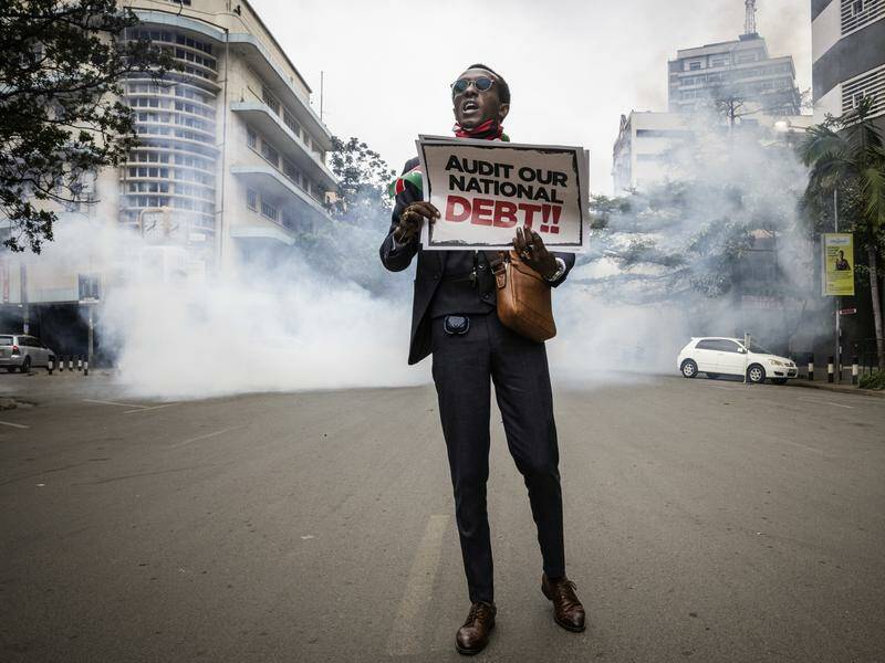 Police have clashed with demonstrators demanding that President William Ruto step down. Photo: AP PHOTO