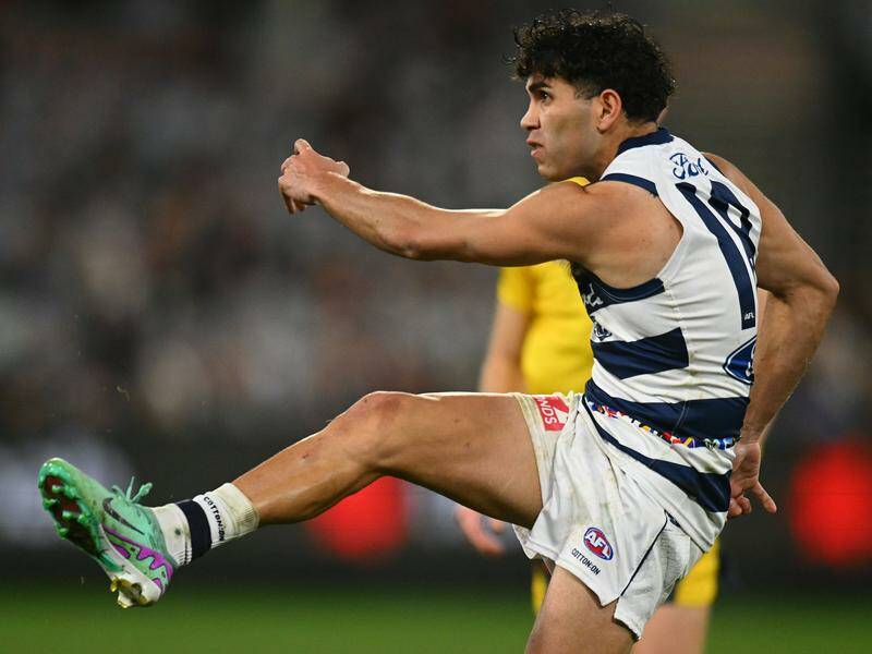 Tyson Stengle has been discharged from hospital after reportedly collapsing in a Geelong nightclub. Photo: Morgan Hancock/AAP PHOTOS