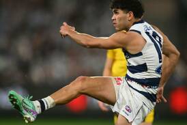 Tyson Stengle has been discharged from hospital after reportedly collapsing in a Geelong nightclub. Photo: Morgan Hancock/AAP PHOTOS