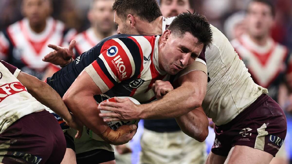 The Sydney Roosters were pushed to the limit but hung on to beat the Sea Eagles. (Mark Evans/AAP PHOTOS)