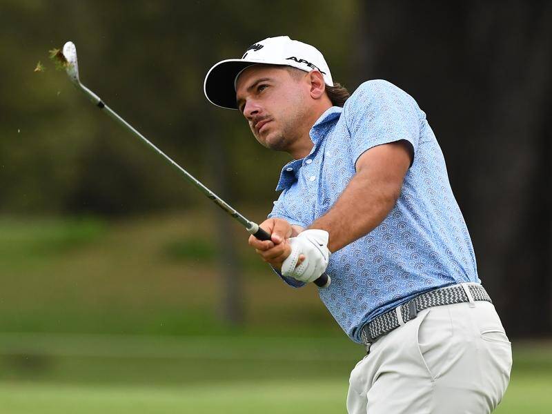 David Micheluzzi has a one-shot lead in Munich after carding a six-under opening round. (Jono Searle/AAP PHOTOS)