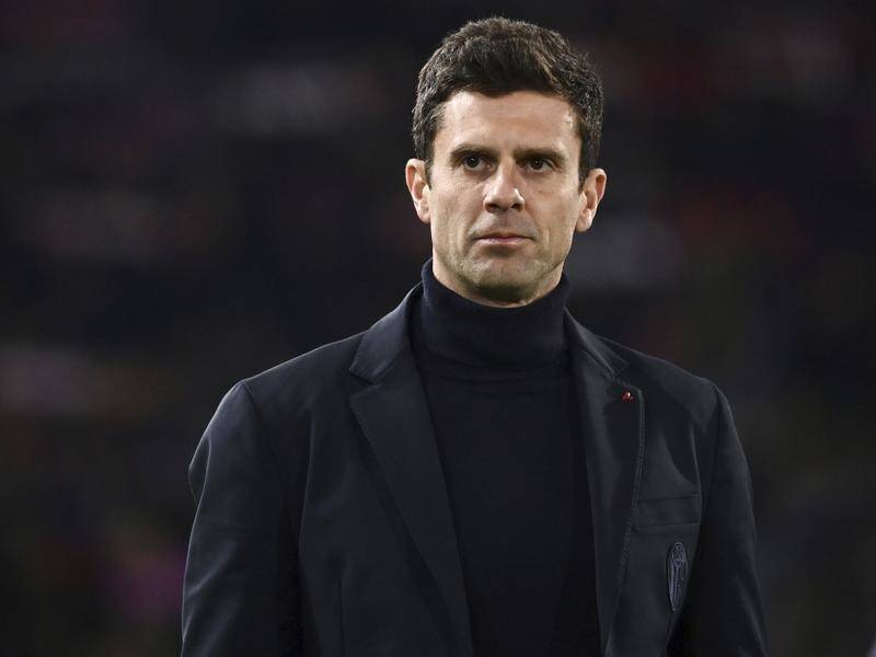 Bologna's Brazilian coach Thiago Motta has quit just days after leading them back into Europe. (AP PHOTO)