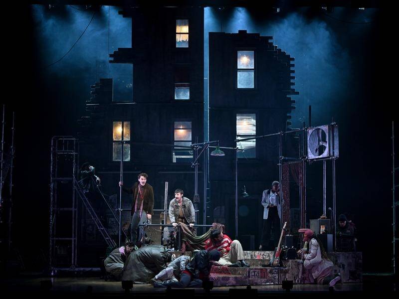Musical Rent is showing at the State Theatre in Melbourne after a sold-out run in Brisbane. (Joel Carrett/AAP PHOTOS)