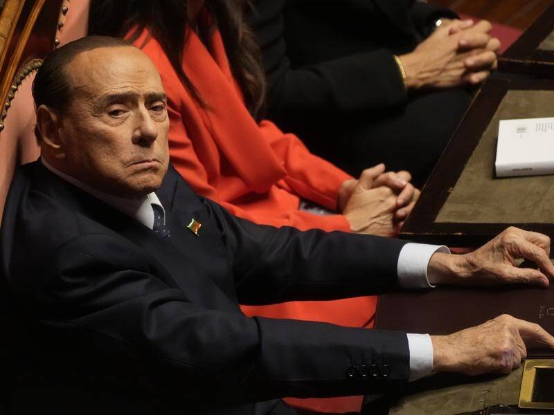 Silvio Berlusconi was rushed to hospital on Wednesday and treated in its intensive care unit. (AP PHOTO)