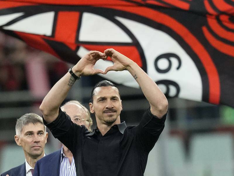 Zlatan Ibrahimovic says his AC Milan farewells but now his teenage son has joined the Italian club. Photo: AP PHOTO