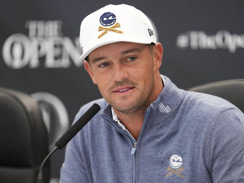 Bryson DeChambeau says he won't let a row with his former coach distract him before the 152nd Open. (AP PHOTO)