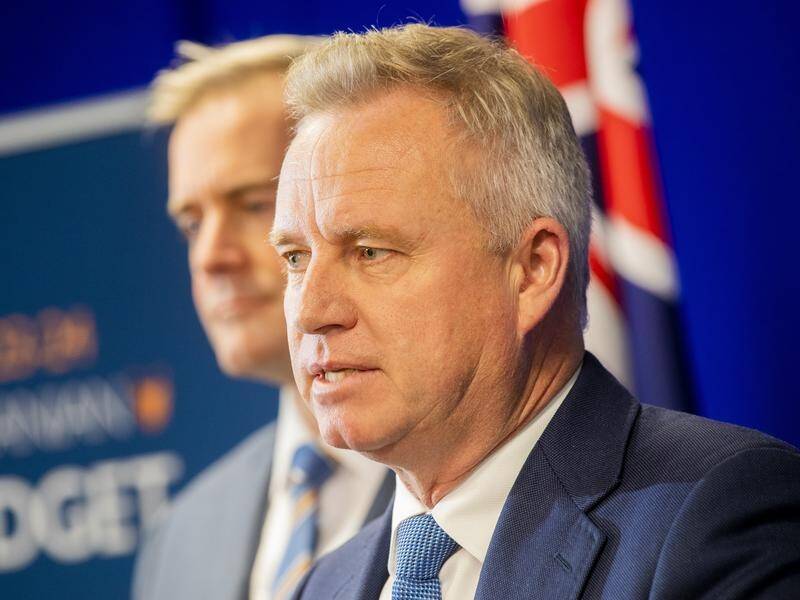 Jeremy Rockliff's government faces pressure after losing its majority when two party MPs walked. (Richard Jupe/AAP PHOTOS)