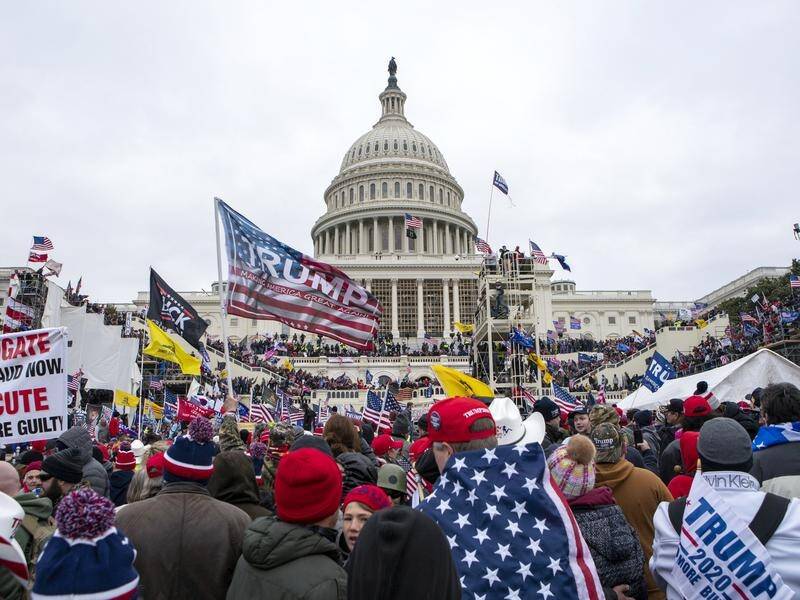 Supporters of then-president Donald Trump violently breached the US Capitol on January 6, 2021. (AP PHOTO)