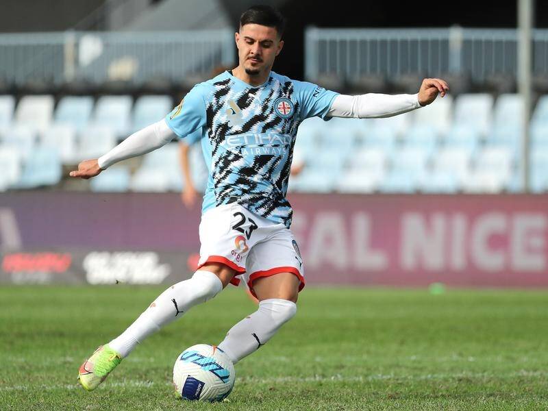 Melbourne City's Marco Tilio scored two goals against United City for their first AFC win.