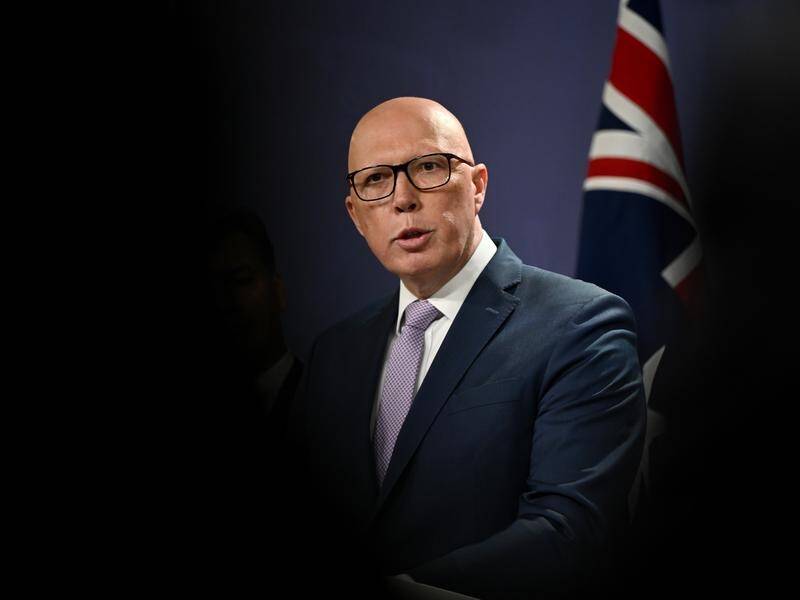 Peter Dutton has found the state premiers are prepared to fight his nuclear ambitions. (Bianca De Marchi/AAP PHOTOS)
