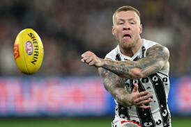 Collingwood are still unsure when Jordan De Goey will return from a groin injury. Photo: James Ross/AAP PHOTOS