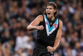 Ollie Lord will line up in Port Adelaide's clash away to Greater Western Sydney. (Matt Turner/AAP PHOTOS)
