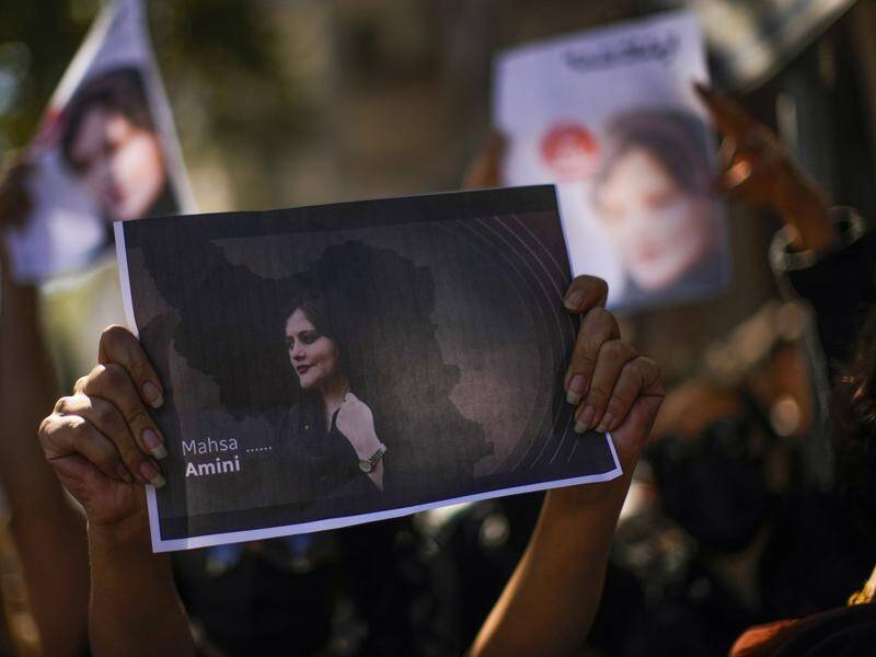 Protests continue over the death of Iran's Mahsa Amini, who was in custody for dress code violations (AP PHOTO)