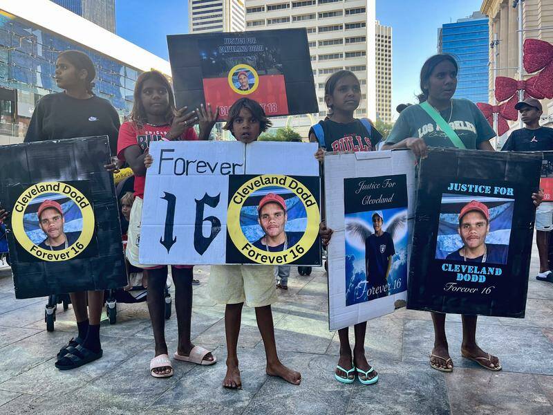 Indigenous teen Cleveland Dodd's death in custody has caused grief and outrage in the community. Photo: Aaron Bunch/AAP PHOTOS
