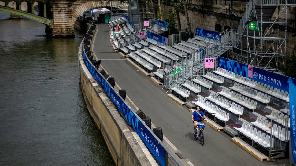 Huge crowds will line the River Seine for the Olympic opening ceremony. (EPA PHOTO)