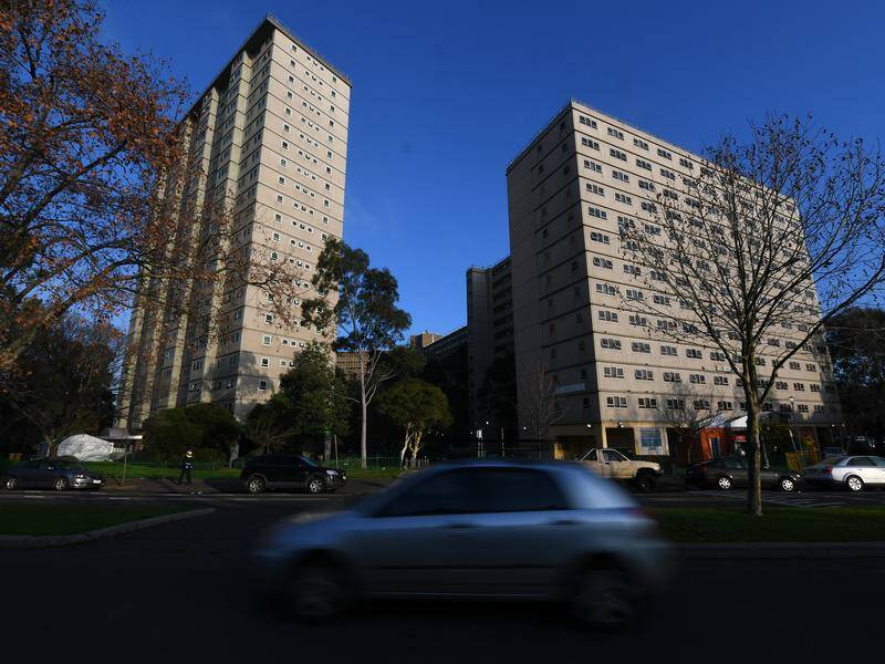 Melbourne's public housing towers, including these in North Melbourne, are to be demolished. Photo: James Ross/AAP PHOTOS