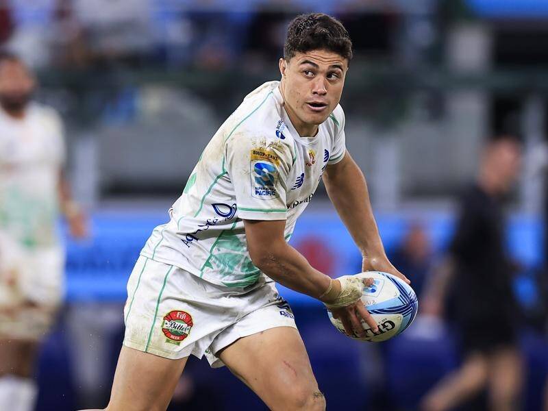Fiji flyhalf Caleb Muntz has been ruled out of the World Cup with a knee injury. (Mark Evans/AAP PHOTOS)