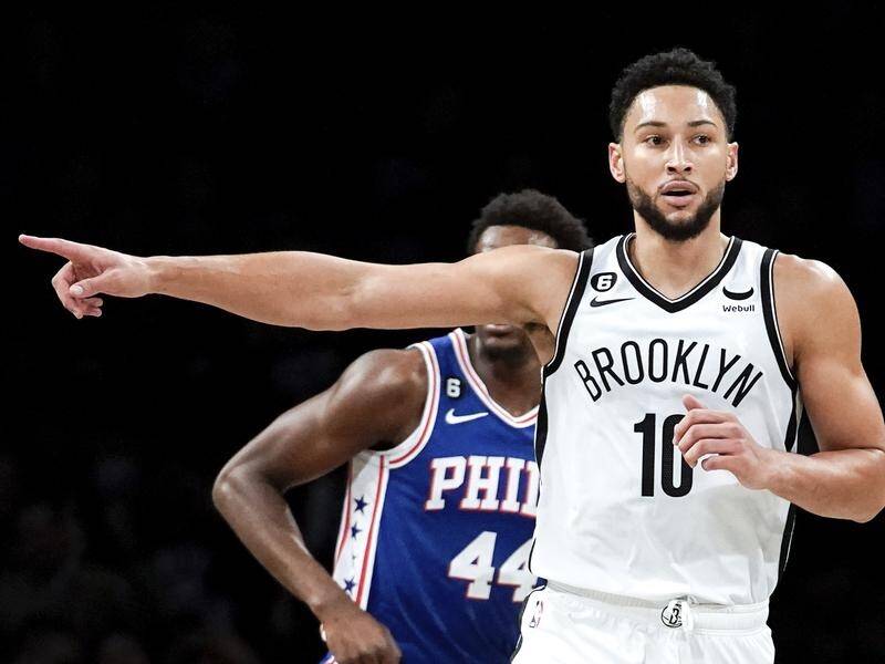 Ben Simmons has made his keenly-awaited first appearance for NBA side Brooklyn Nets. (AP PHOTO)