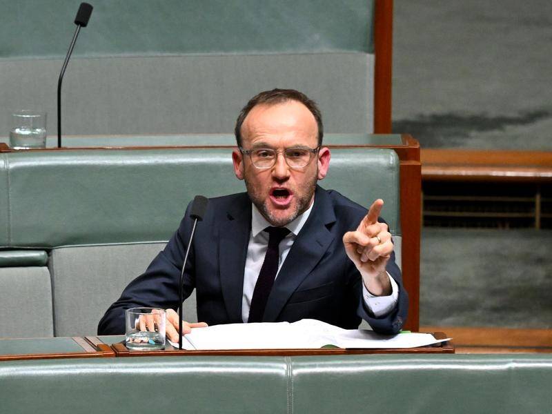 Adam Bandt says the attorney-general made defamatory comments about him over Palestine protests. (Lukas Coch/AAP PHOTOS)