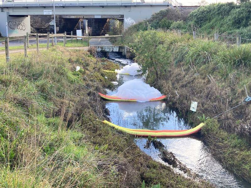 Testing after a huge Melbourne factory fire revealed acetone but overall, waterways were healthy. Photo: HANDOUT/MELBOURNE WATER