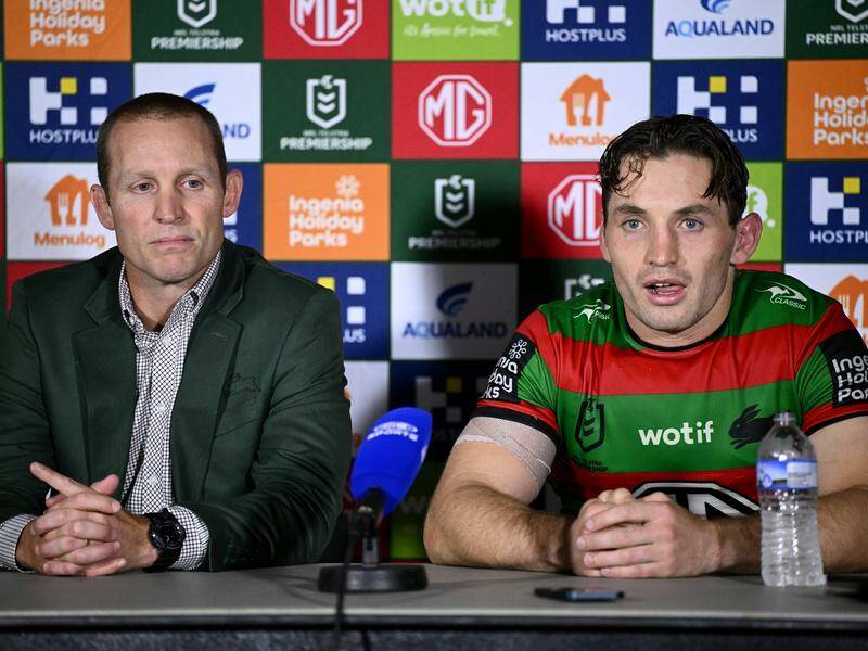 Souths coach Ben Hornby will have to do without the services of banned captain Cameron Murray. Photo: Dan Himbrechts/AAP PHOTOS