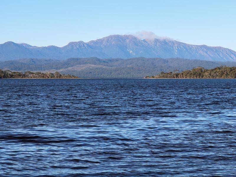 Data shows a trend of improving oxygen levels in the middle and deeper waters of Macquarie Harbour. (Ethan James/AAP PHOTOS)
