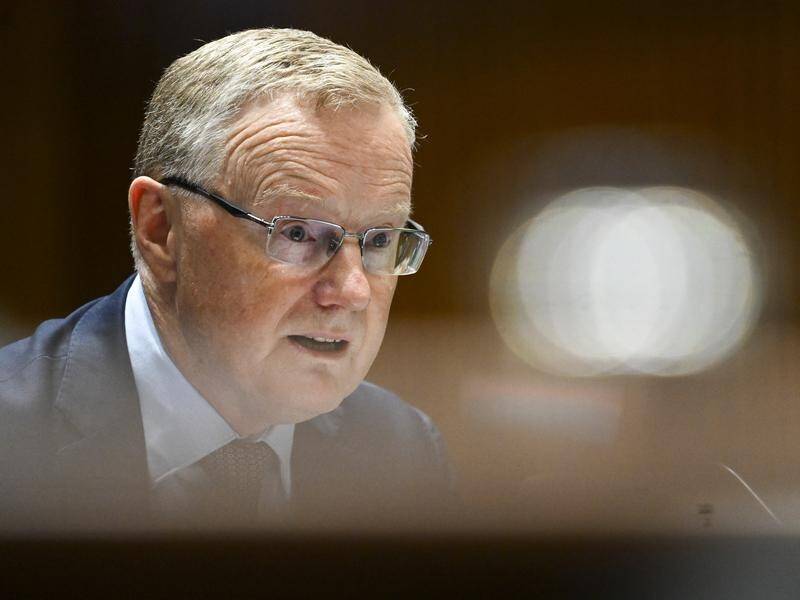 RBA governor Philip Lowe justifies interest rate rises with mention of a possible recession. (Lukas Coch/AAP PHOTOS)