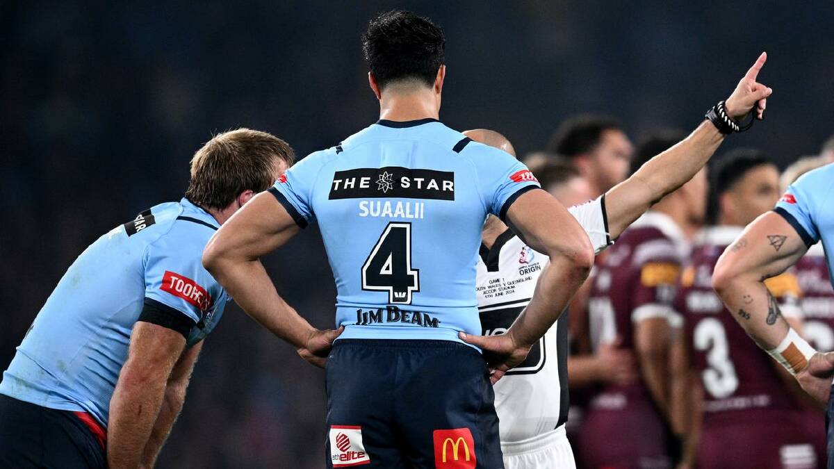 Joseph-Aukuso Suaalii was sent off and copped a four-match ban over the incident. (Dan Himbrechts/AAP PHOTOS)