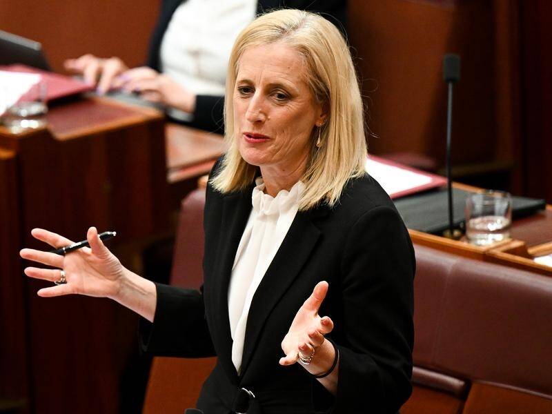 Finance Minister Katy Gallagher says further savings are needed to avoid more inflation woes. (Lukas Coch/AAP PHOTOS)
