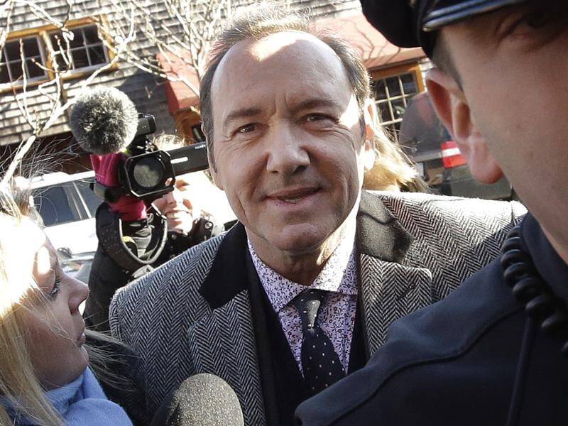 Kevin Spacey has appeared in a US court charged with groping an 18-year-old man in a bar in 2016. Picture: AP/Steven Senne