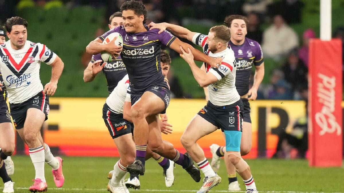 The Roosters fell 24-8 to the Storm at AAMI Park last round. (Scott Barbour/AAP PHOTOS)