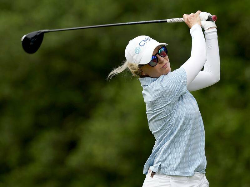 Aussie Sarah Kemp is tied-ninth going into the final round of the LPGA Tour event in Ohio. Photo: AP PHOTO