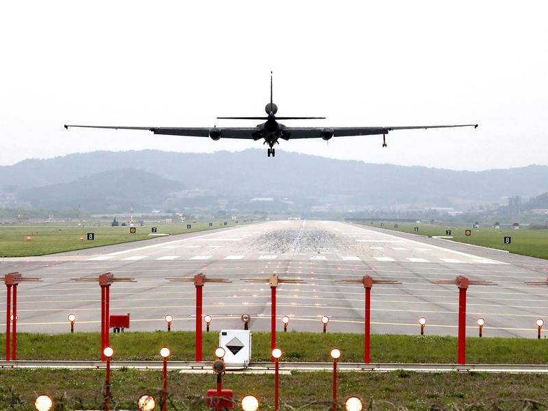 North Korea has accused the US of stoking military tensions by flying at least 16 spy planes in May. (AP PHOTO)