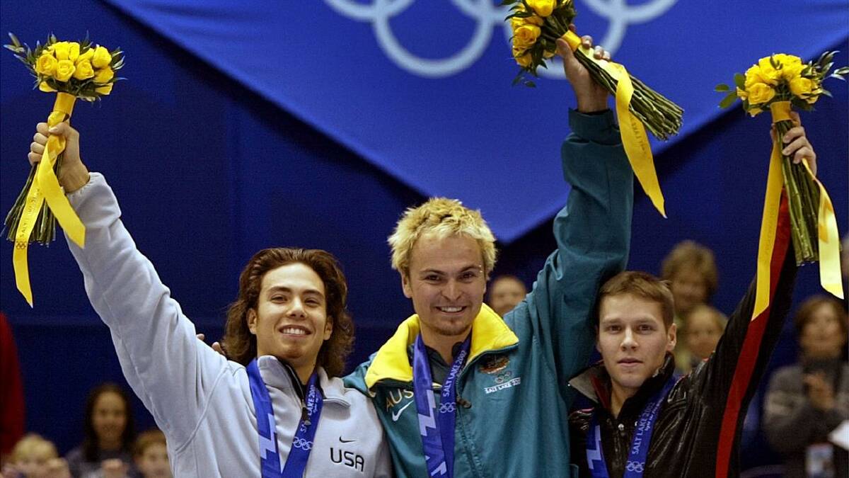 An Aussie slang term was created after Steven Bradbury won gold in the 2002 Winter Olympics. (AP PHOTO)