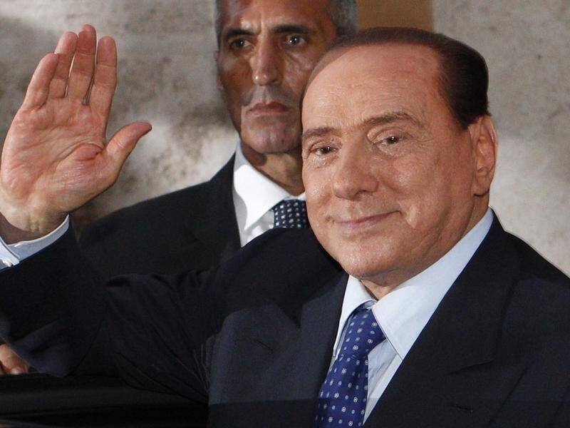 Former Italian prime minister Silvio Berlusconi has died aged 86. (AP)