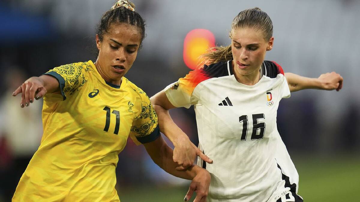 Mary Fowler had a very quiet night against Germany. (AP PHOTO)