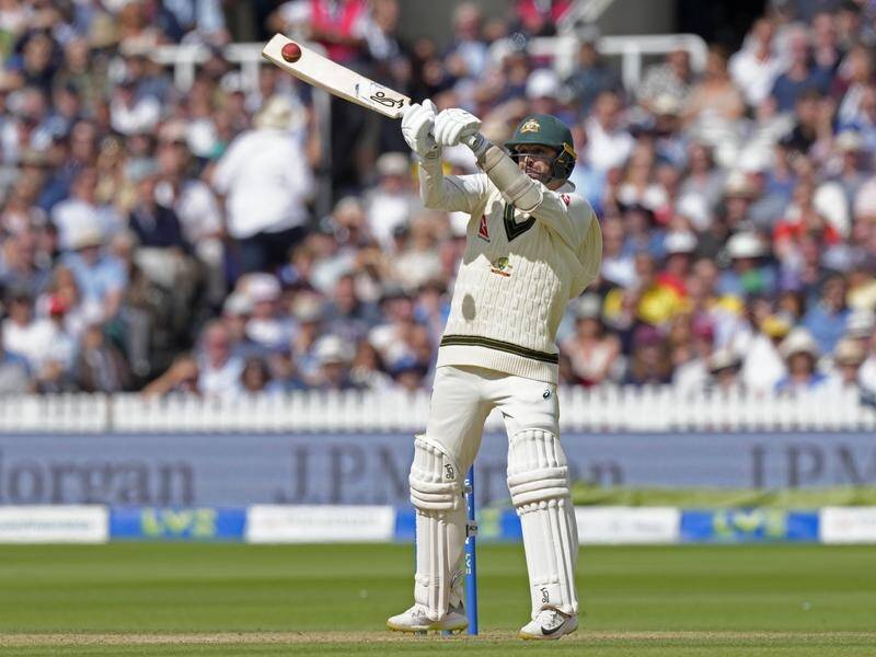 Nathan Lyon feared his career was over after the calf tear preceding his memorable knock at Lord's. (AP PHOTO)