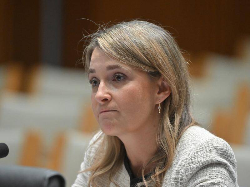 Optus CEO Kelly Bayer Rosmarin has been taken to task before a Senate committee. (Mick Tsikas/AAP PHOTOS)