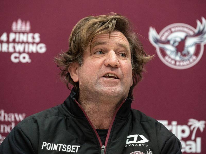 Manly coach Des Hasler has the backing of the club's chairman after the pride jersey controversy. (Flavio Brancaleone/AAP PHOTOS)