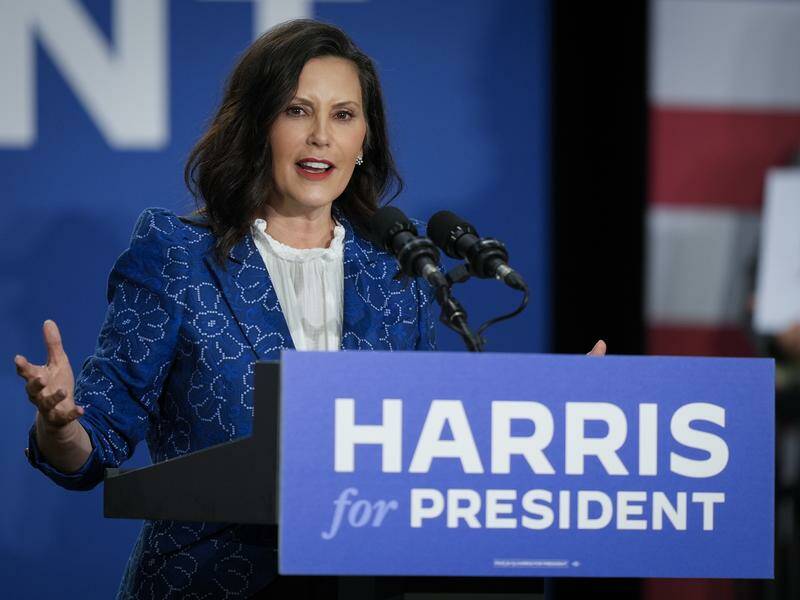 Governor Gretchen Whitmer is "not a part of the vetting" process for Kamala Harris's running mate. Photo: AP PHOTO