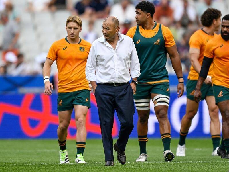Eddie Jones says he has matured as a coach, becoming more of a mentor to his young Wallabies team. (Andrew Cornaga/AAP PHOTOS)