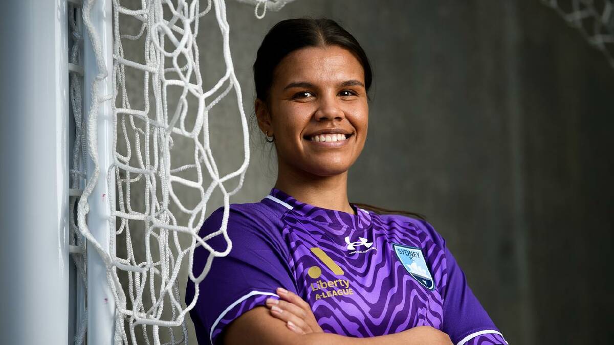 Jada Whyman was all smiles prior to another successful ALW season with Sydney FC. (Bianca De Marchi/AAP PHOTOS)