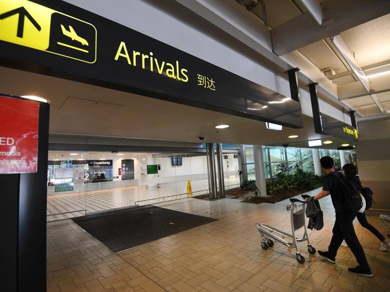 There are delays at Brisbane Airport after travellers refused to comply with security instructions. (Dan Peled/AAP PHOTOS)