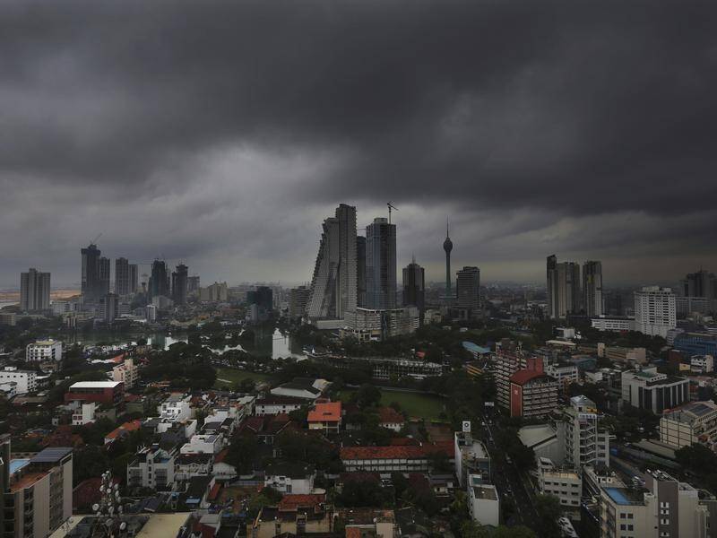 Cyclone Mandous has pulled pollution from neighbouring India over Sri Lanka's capital Colombo. (AP PHOTO)