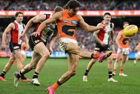 GWS tagger Toby Bedford is intent on proving his class against his former Melbourne teammates. Photo: James Ross/AAP PHOTOS