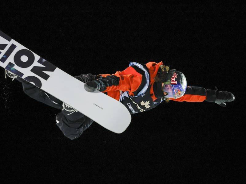 Valentino Guseli took silver in the men's halfpipe at the world snowboard championships in Georgia. (AP PHOTO)